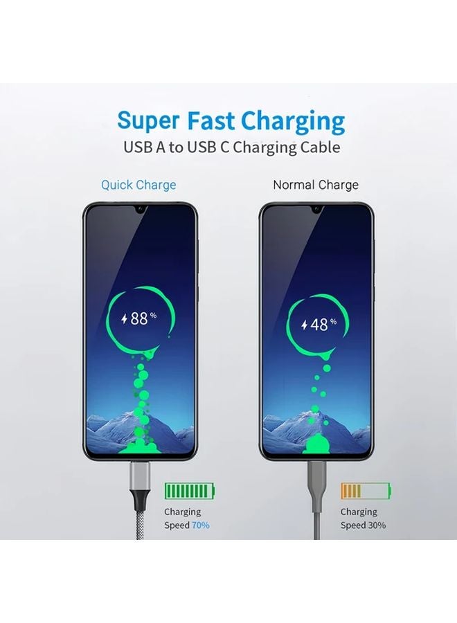 10Gbps USB A To Type C Fast Charging Cable 196 85 Inch For iPhone 16 Galaxy S24 PS5 - Image 3
